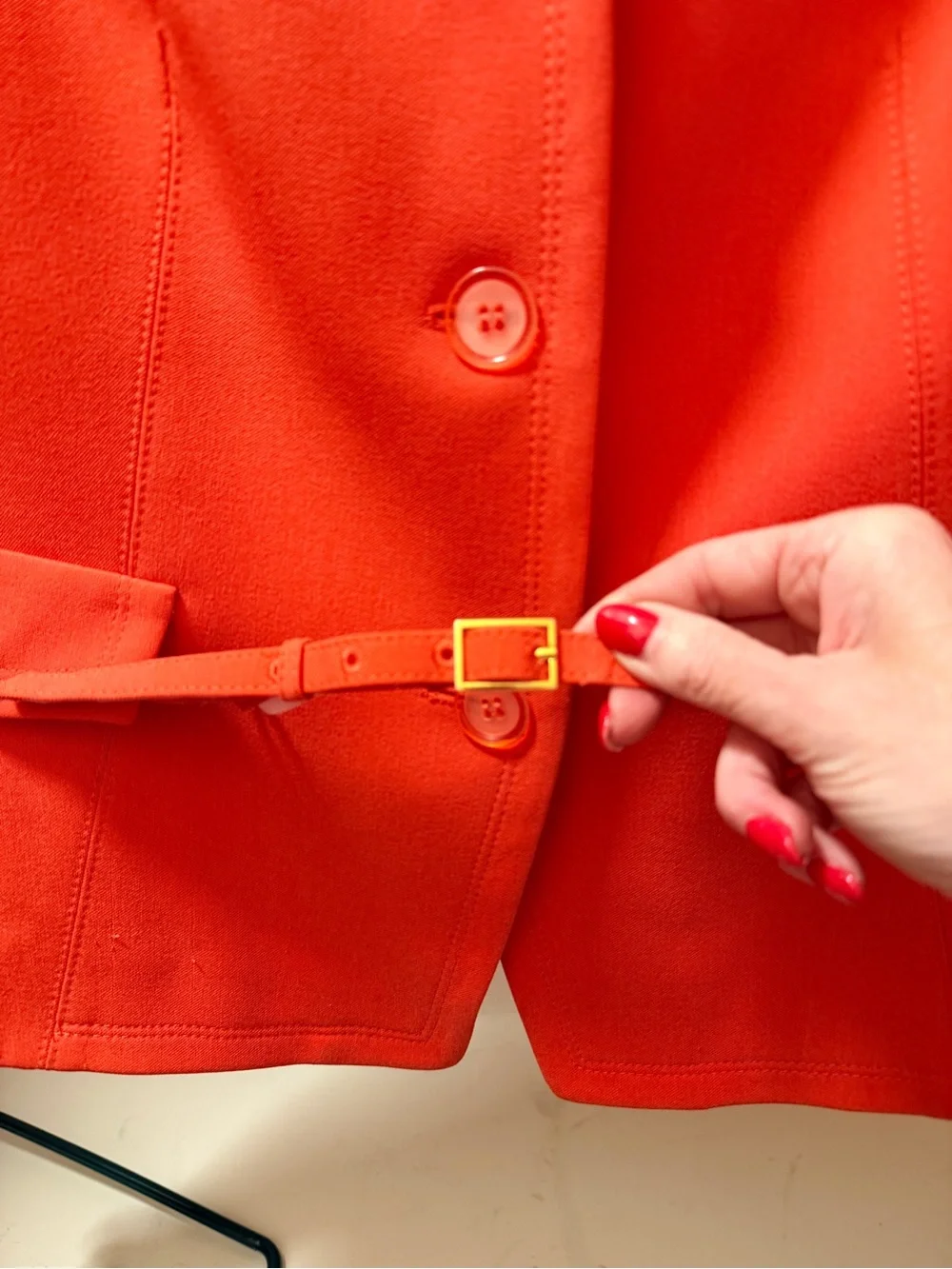 Kasper Women's Bright Orange Tailored Blazer - Picture 2 of 3